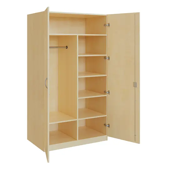 Q 23-100 skříň šatní, 2-dvéřová, 1000x600x1800mm, bříza irská